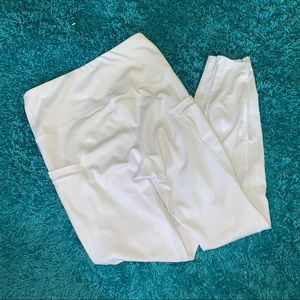 White workout leggings